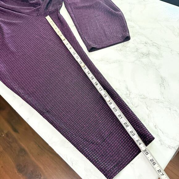 Lane Bryant Purple Metallic Sweetheart Neckline Jumpsuit women’s plus Size 16 - Picture 12 of 12